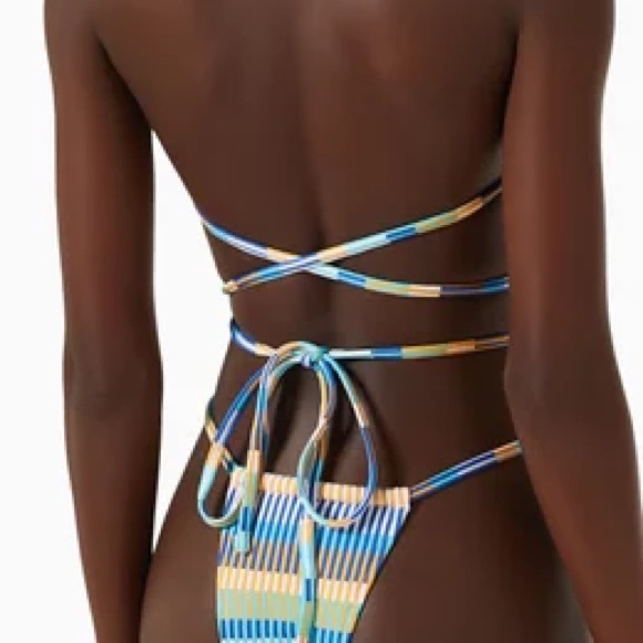 NWT Solid & Striped Multicolor Raine Bikini Bottom - Picture 7 of 8
